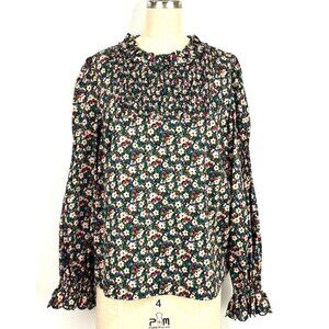 Wyse London Freida Ditsy Floral Ruffle Blouse Size 3‎ US8 NWOT Boho Peasant